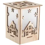 Деревянная фигурка с подсветкой "Волшебный фонарик" 13,8*11*11 см | 504-023 | NEON-NIGHT