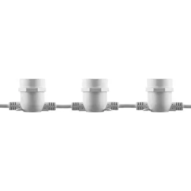 Гирлянда Белт-лайт 13м 20 патронов Е27 IP65 белый (комплект)