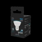 Лампа светодиодная LED 9 Вт 830 лм 6500К софит MR16 холодный GU10 AC 220В Black Gauss