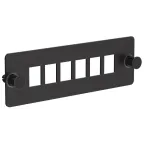 Планка для 6-ти адаптеров опт. SC или LC-Duplex черная