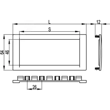 Рамка универсальная 2 модуля