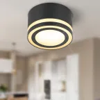 Светильник настенно-потолочный спот OL51 BK GX53 IP20 черный