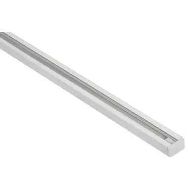 LIGHTING Шинопровод осветительный однофазный 1,5м белый в комплекте с токовводом и заглушкой IEK