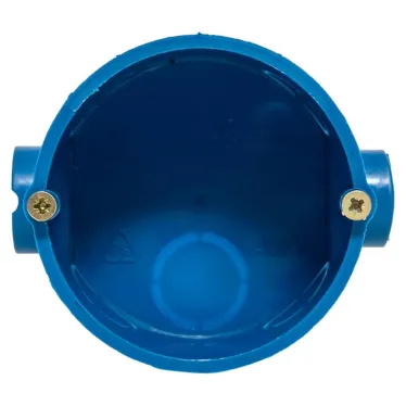 Коробка установочная КМТ-010-002 для твердых стен 60х40 полипропилен синяя IP20 PROxima