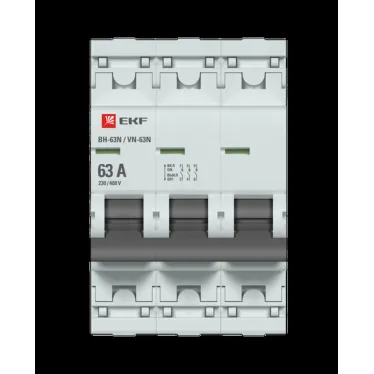Выключатель нагрузки ВН-63N 3P 63А PROXIMA