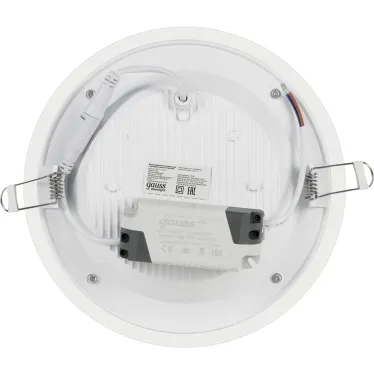 Светильник светодиодный встраиваемый круглый с декоративным стеклом 18W 4000K 1/20 | 947111218 | Gauss