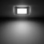 Светильник светодиодный встраиваемый квадратный с декоративным стеклом 6W 4000K 1/40 | 948111206 | Gauss