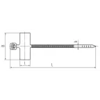 Стяжка нейлоновая КСМ 3x200 (бел) (100шт)