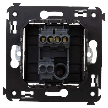 Avanti Выключатель одноклавишный, в стену, Черный квадрат