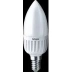 Лампа светодиодная LED 5вт E14 теплый матовая свеча