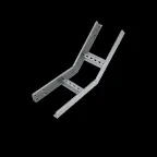 Угол лестничный верт. внутр. 45 гр. 80х600х1,2 мм Быстрый монтаж HD