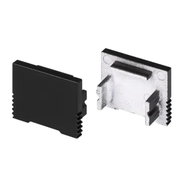 Заглушка SL-SLIM-H13M BLACK глухая (пластик)