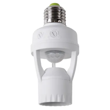 Датчик движения в патрон E27 ДДП 01, 360°, 60 Вт, 10-2000Лк, 7 м, 10-300 сек. | 11-9203 | Rexant