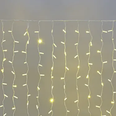 Гирлянда "Светодиодный Дождь"  2х1,5м, постоянное свечение, белый провод, 230 В, диоды ТЕПЛЫЙ БЕЛЫЙ, 360 LED | 235-116 | NEON-NIGHT