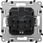 Valena ALLURE Розетка силовая 2К+З 16А 250В винтовые зажимы слоновая кость