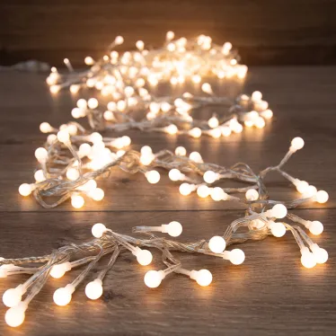 Гирлянда "Мишура LED"  3 м  прозрачный ПВХ, 288 диодов, цвет ТЕПЛЫЙ БЕЛЫЙ | 303-606 | NEON-NIGHT