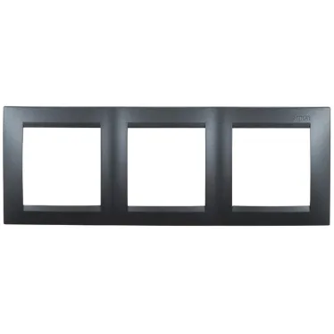 Рамка на 3 поста 15 графит