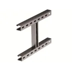 Крепление H-образное к вертикальной двутавровой балке 200 мм горячеоцинкованное