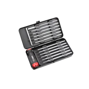 Отвертка c регулировкой крутящего момента Серия Nm 3,0-5,4 с набором насадок 12 шт в кейсе plus/minus