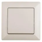 Выключатель Intro Solo 4-101-02 одноклавишный 10А-250В, IP20, СУ, слоновая кость