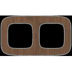 Valena ALLURE Рамка 2 поста орех универсальная