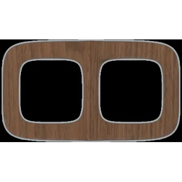 Valena ALLURE Рамка 2 поста орех универсальная