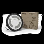 Светильник светодиодный промышленный ДСП 150 Вт 18000 лм 5000К AC 220В IP65 D260х88мм стекло угол 120 грд UFO Gauss