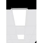 Светильник светодиодный A370 2.0 офис. встр./накл. 595*295*50мм 16 ВТ 5000К IP40 с призм. рассеив. | V1-A0-00370-01PR0-4001650 | VARTON