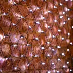 Гирлянда "Сеть" 2х1,5м, черный ПВХ, 288 LED Белые | 215-021 | NEON-NIGHT