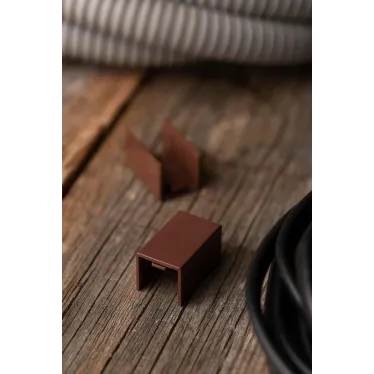 Соединитель (16х16) (4 шт) Plast под темное дерево