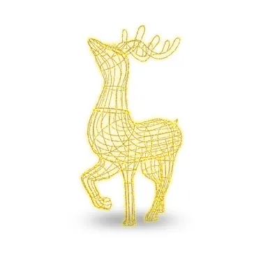 Фигура объемная Северный олень 300х200 см, 3000 LED, IP65, цвет свечения теплый белый | 501-235 | NEON-NIGHT