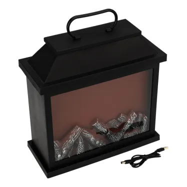 Светодиодный камин Авангард с эффектом живого огня 30х13х30 см, батарейки 3хС (не в комплекте) или от USB (в комплекте) | 511-004 | NEON-NIGHT