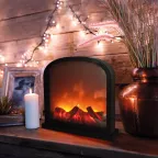 Светодиодный камин Шале с эффектом живого огня 30х13х28 см, батарейки 3хС (не в комплекте) или от USB (в комплекте) | 511-006 | NEON-NIGHT