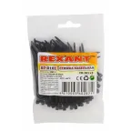 Хомут-стяжка кабельная нейлоновая 100x2,5 мм, черная, упаковка 100 шт, REXANT