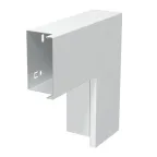 Угол плоский с крышкой кабель-канала LKM 60x100 мм, сталь белый