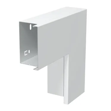 Угол плоский с крышкой кабель-канала LKM 60x100 мм, сталь белый