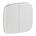 Valena ALLURE Лицевая панель для двухклавишного выключателя Жемчуг