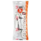 Удлинитель электрический с заземлением с выключателем 5 розеток 5 м ПВС 3x0,75мм2 10А UX-5es-5m ЭРА