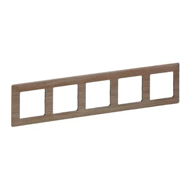 Valena LIFE Рамка 5 постов светлое дерево универсальная