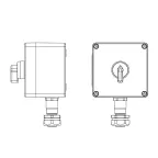 Взрывозащищенный пост управления из полиэстера CPE-P-03-(1xPB54(11))-1xKAEPM2MHK-20(C)1Ex d e IIC Т5 Gb / Ex tb IIIC T95°C Db IP66 / КЗ