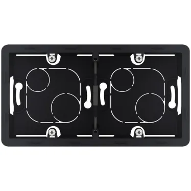 Коробка накладного монтажа 2 поста INSPIRIA антрацит