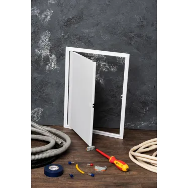 Люк ревизионный пластик с нажимным замком 300х400 Basic