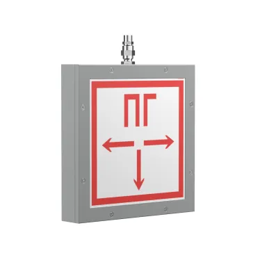 Световой указатель аварийного освещения светодиодный BS-COMPASS-10-S1-ELON Gray 3,9Вт IP65 1ч централизованный накладной | a23416 | Белый свет