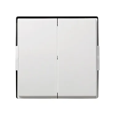 Клавиша двойная, Scudo, белый