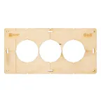 Шаблон для подрозетников c 3 отв. диам. 68 мм Expert