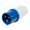 Вилка 013 переносная 2Р+РЕ 16А 220В IP44, REXANT