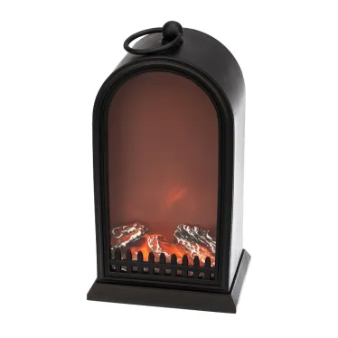 Светодиодный камин Фьюжн с эффектом живого огня 14,7x11,7x25 см, батарейки 2хС (не в комплекте) USB, черный | 511-039 | NEON-NIGHT