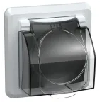 РСбш10-3-ВБ Розетка 1-ая з/к з/ш кр. 16А IP44 ВЕГА белый