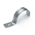 Скоба металлическая однолапковая усиленная противопожарная СМОУ d38-40 мм (50 шт/уп)