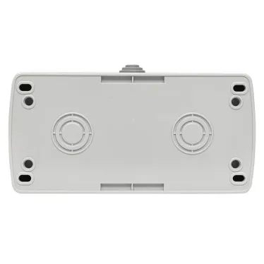 Блок розетка Мурманск 1-м 16А с заземлением с крышкой + одноклавишный выключатель IP54 серый